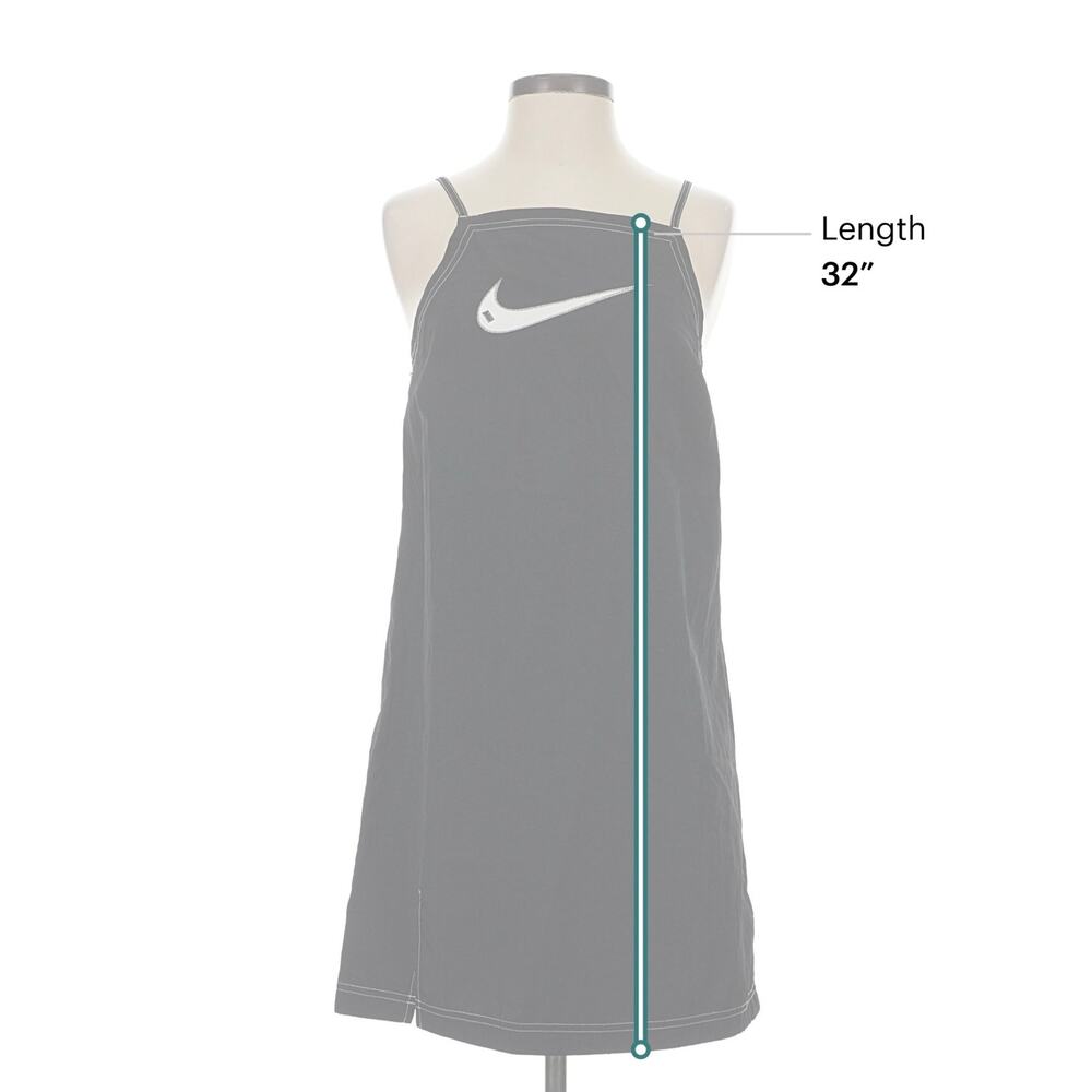 NIKE Swoosh Contrast Stitch Woven Cami Dress Sz. S - Picture 5 of 7